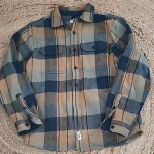 NWOT womens Frank &Oak flannel plaid  shaket. cabincore. unisex. Size M